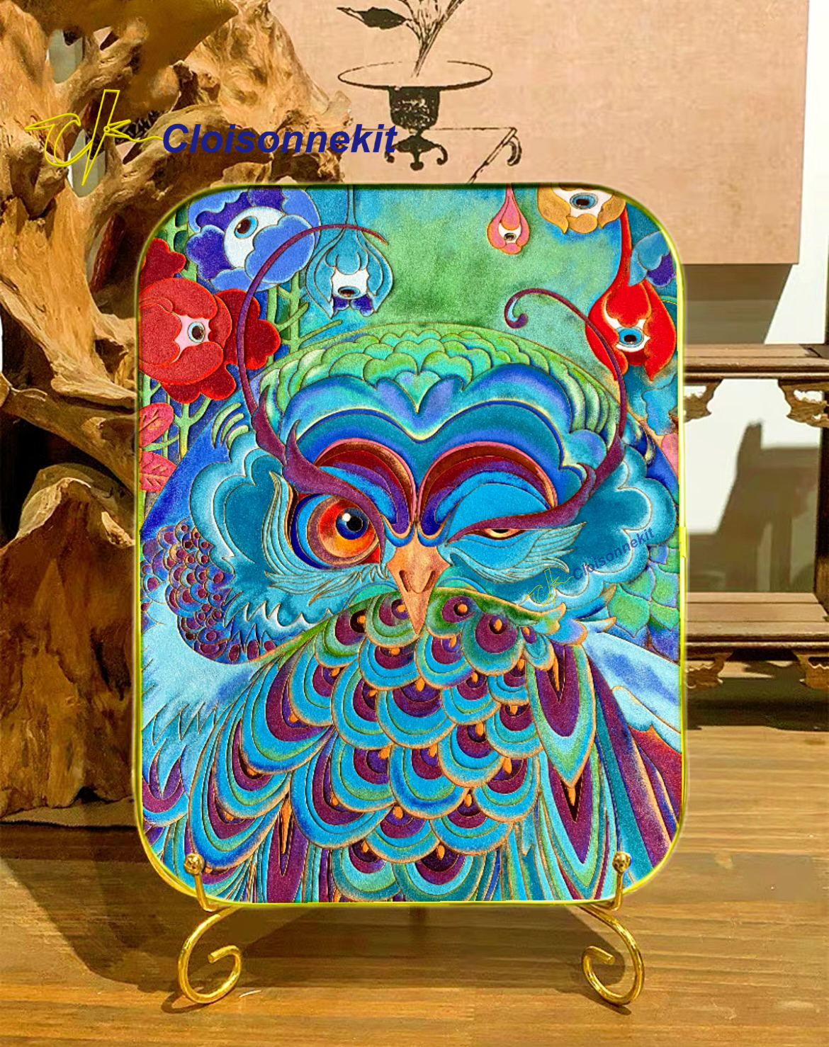 Magical Owl -Cloisonne Painting Art Kits - Cloisonnekit