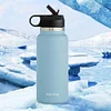 40oz Insulated Cup Mug Straw Lid Stainless Steel Thermos Water Bottle Wide Mouth