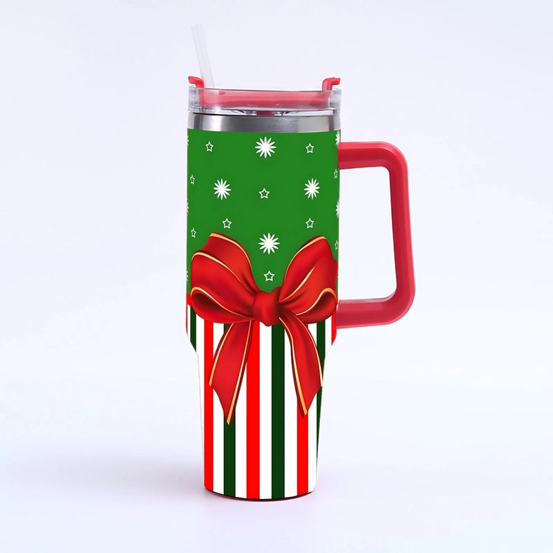 Christmas Cute Santa Claus Snowman Elk 201 Stainless Steel 304 Stainless Steel Thermos Cup 1 Piece