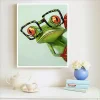 Frog With Glasses  | Full Round Diamond Painting Kits