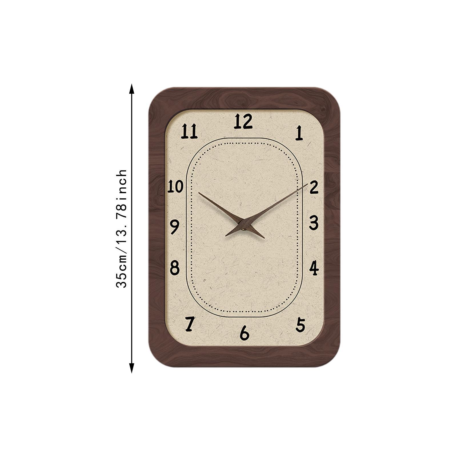 Wall Clock Wall Decor Practical Ideal Gift Silent Elegant Decorative Clock for Bedroom Kitchen Living Room Home Office