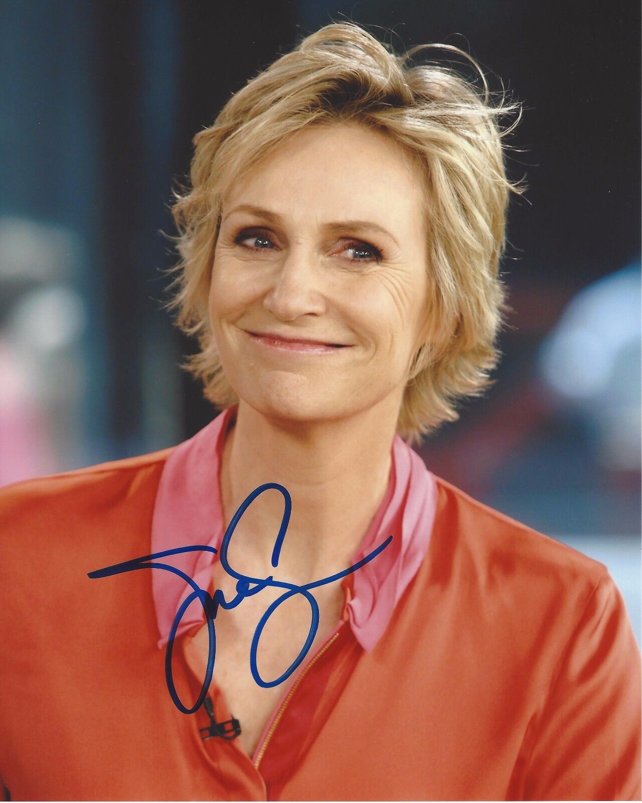 JANE LYNCH SIGNED WRECK-IT RALPH 8x10 Photo Poster painting B W/COA 40 YEAR OLD VIRGIN GLEE