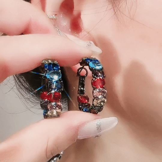 Fashion Colorful Hoop Earrings