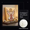 (25x25cm)DIY Pearl Painting Xmas Framed Handmade Pearl Material Art Kit Living Room Decor