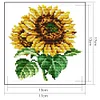 Stamped Cross Stitch-SunFlowers (17*17CM)