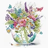2Pack Flower Butterfly-Crystal Rhinestone Diamond Painting(30x30cm)