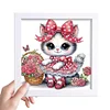 5D DIY Partial Special Shaped Drill Diamond Painting Cat Wall Decor 19.2x19.2cm