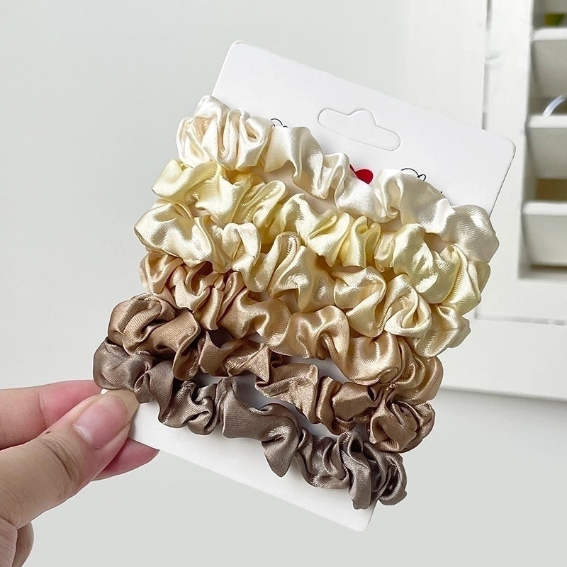 Women’s Basic Solid Color Satin Hair Tie