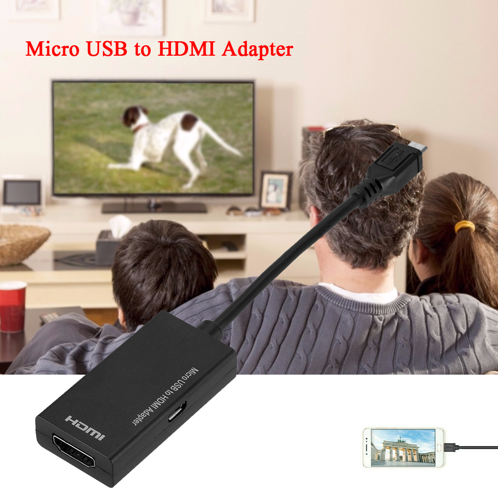 Micro USB to HDMI-compatible Cable Micro USB 2.0 Male to HDMI-compatible Female Adapter Converter от Cesdeals WW