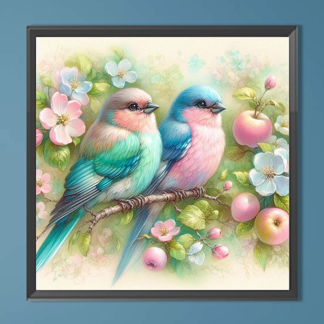 Diamond Painting - Full Round Drill - Flowers & Birds(Canvas|Canvas|30*30cm)
