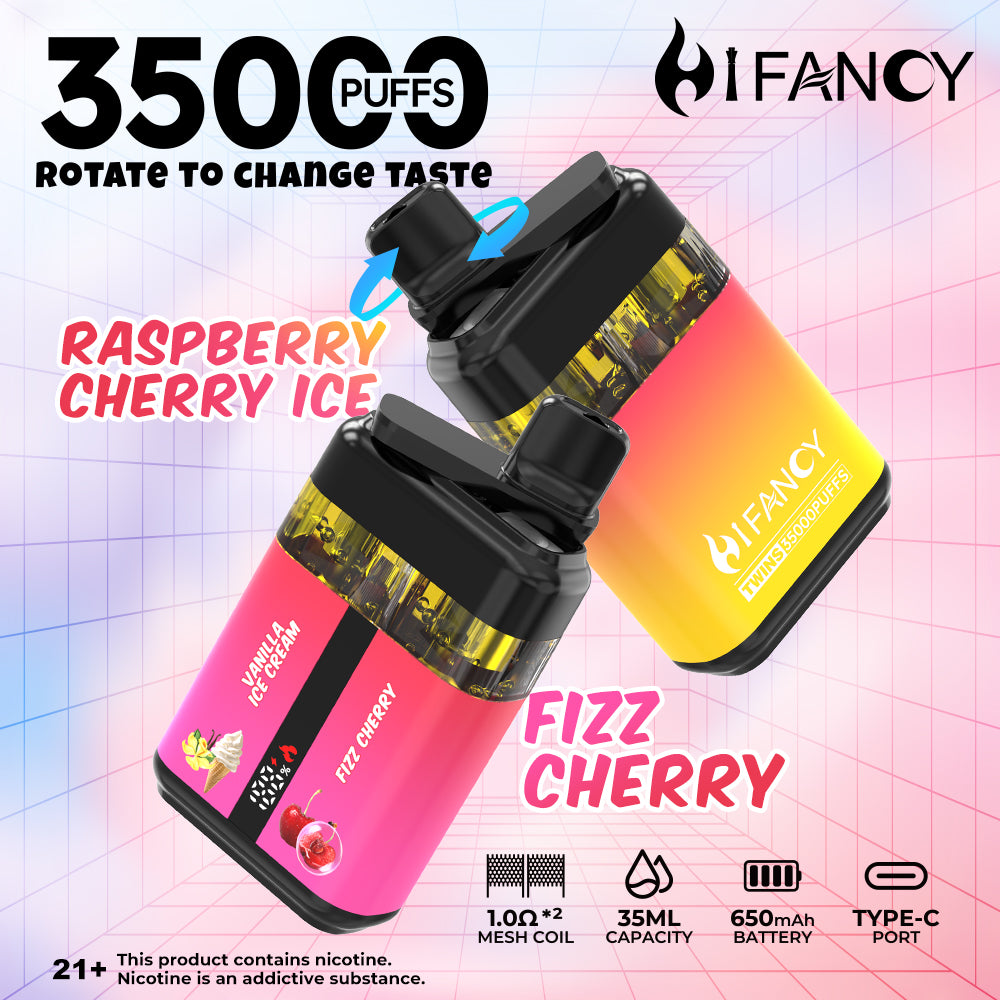 HIFANCY TWINS 35000 Puffs Disposable Vape Wholesale HIFANCY CTYVape