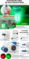 High Power Rechargeable Wireless Remote Controlled Underwater Fish Luring Light