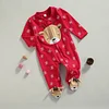 Christmas Baby Boy Girl Jumpsuit Red Playsuit