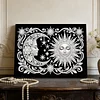 uk.everydayedeals DIY Pearl Painting With Frame - Handmade Self-Adhesive Pearls - Stars Moon(20*30cm)