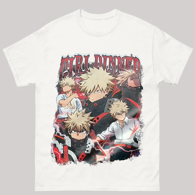 Bakugo MHA GirlDinner Printed Men's T-shirt
