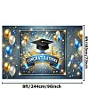 Congrats Photography Background Cloth Wear Resist Bachelor Hat Backdrop Banner