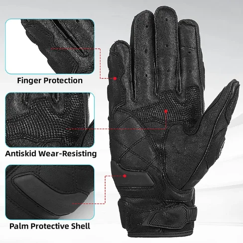 Leather Motorcycle Gloves