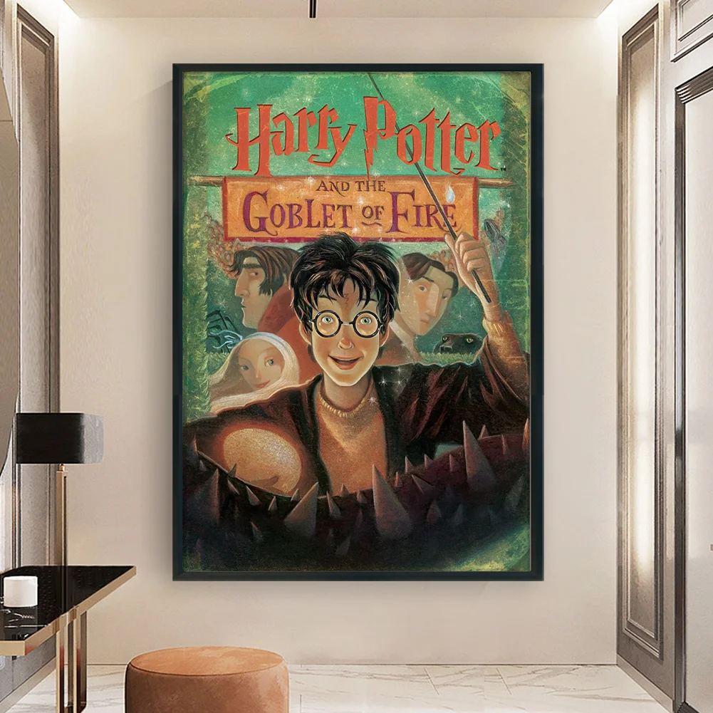 11CT Full Stamped Cross Stitch - Harry Potter Poster4(Canvas|50*70CM)