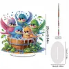 Happy Bird Diamond Dot Painting Ornament DIY Double Sided Acrylic Stand