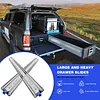 [US Local Warehouse] Heavy Duty Drawer Slides 3-Fold Guide Rail with Lock Full Extension Ball Bearing Rails 300 Lbs Drawer Slides for RV Truck Mechanical Cabinet