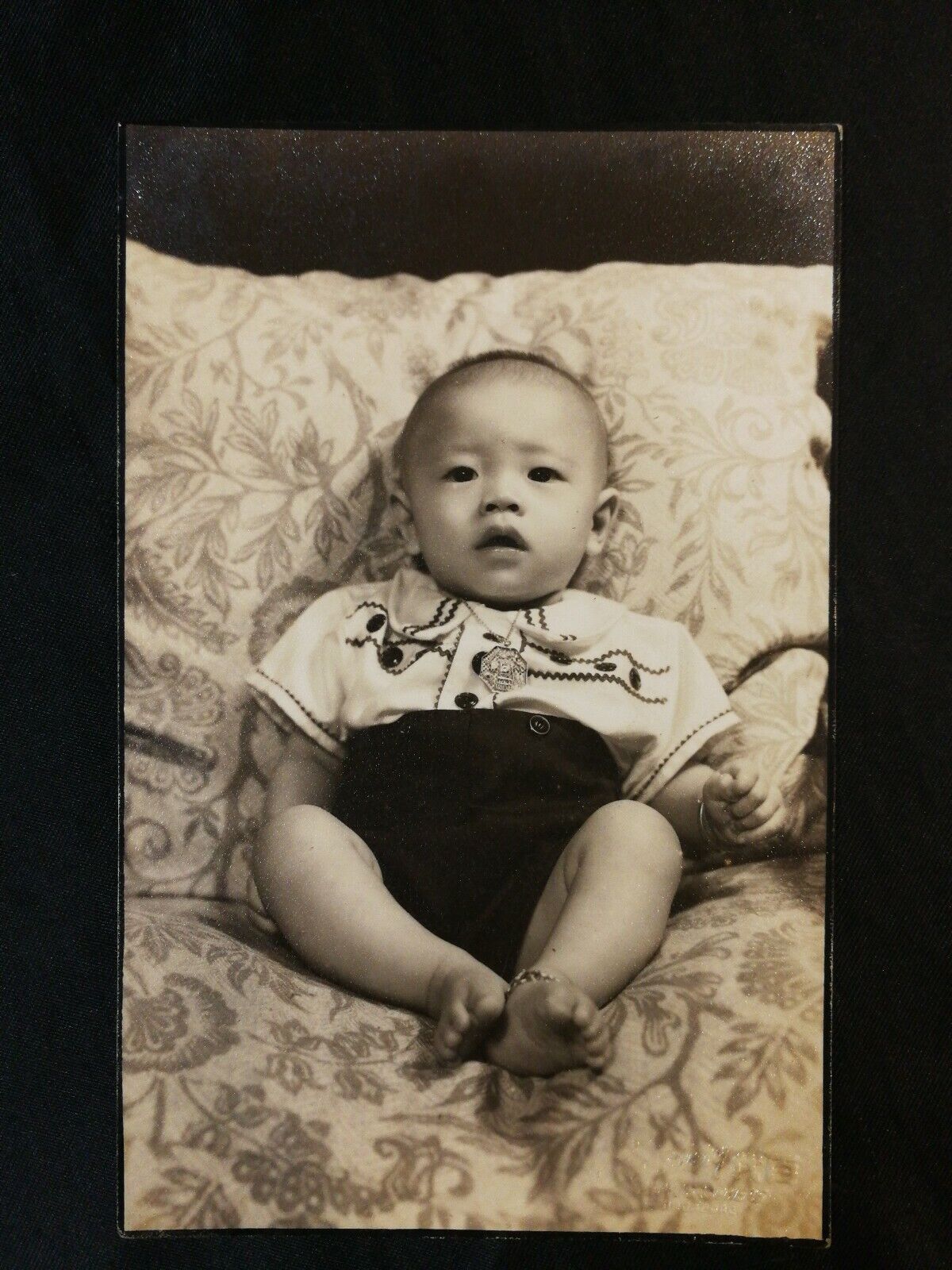 50's Chinese baby Century Studio Singapore Photo Poster painting