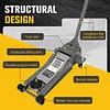 [US Local Warehouse] 3T Horizontal Hydraulic Jack Adjustable Dual Pumps Hydraulic Lift Auto Repair