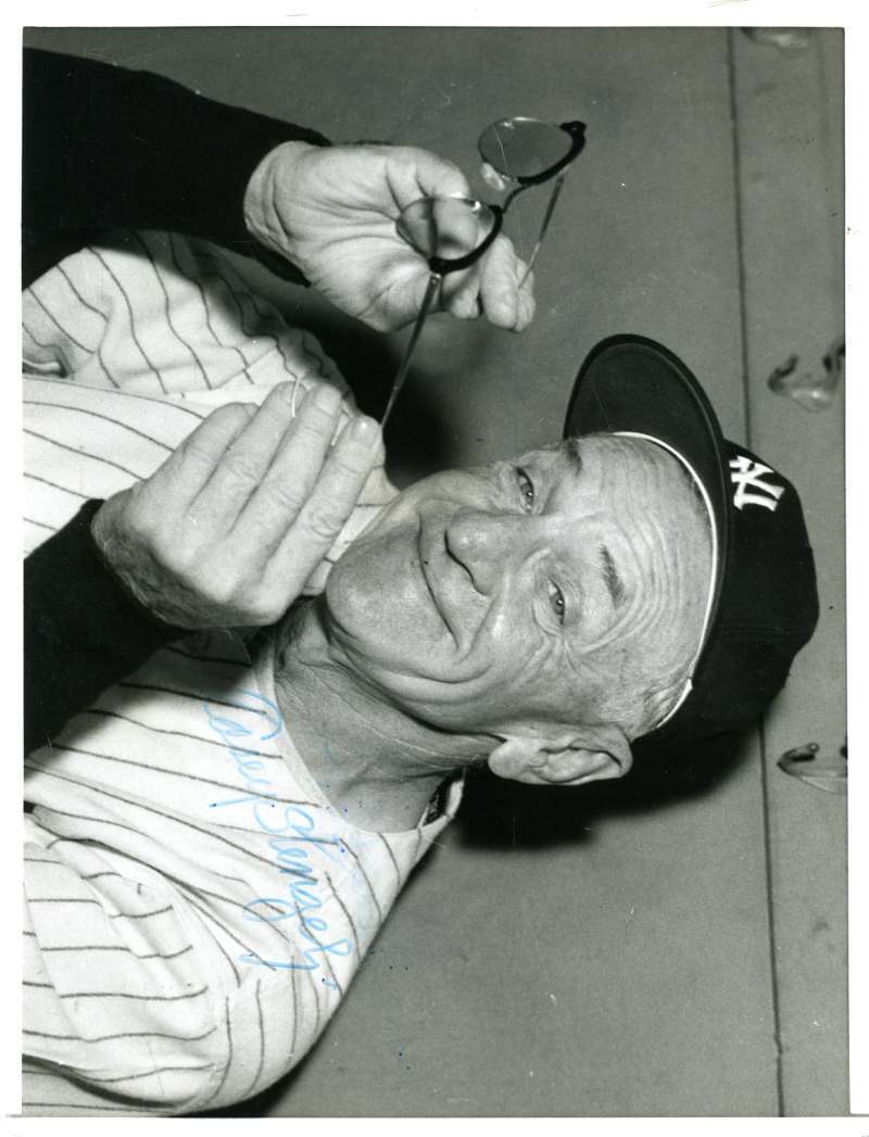 Casey Stengel Jsa Coa Autograph 7x9 Photo Poster painting Hand Signed Authentic