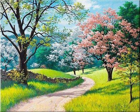 

Flowers Bloom in Spring – Paint By Numbers - 40*50CM, 501 Original