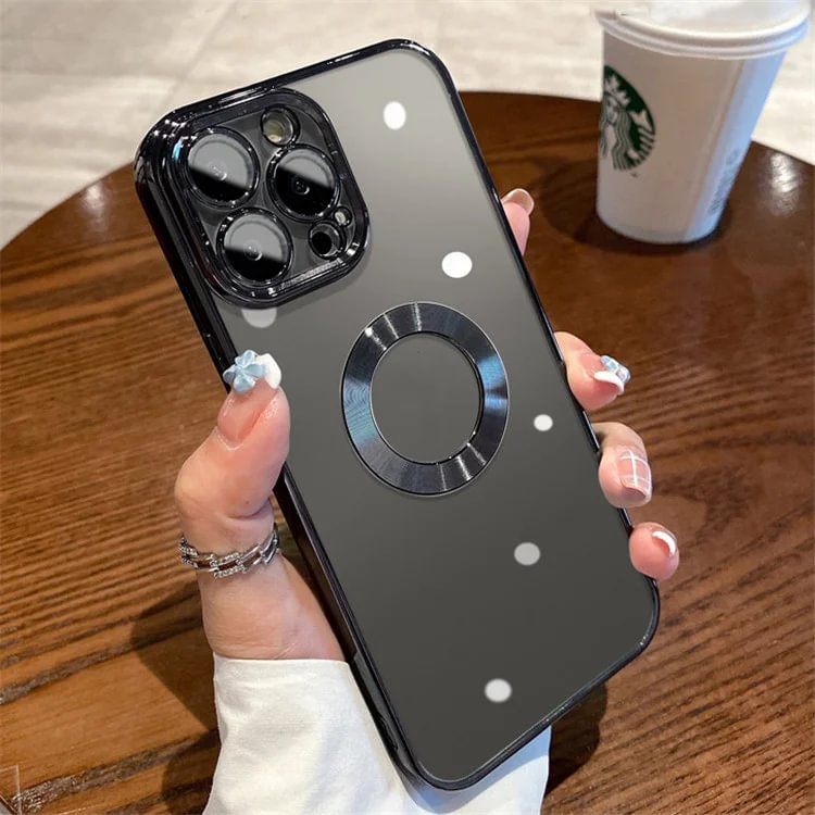 2022 New Version 2.0 Transparent Electroplated iPhone Case With Camera Protector