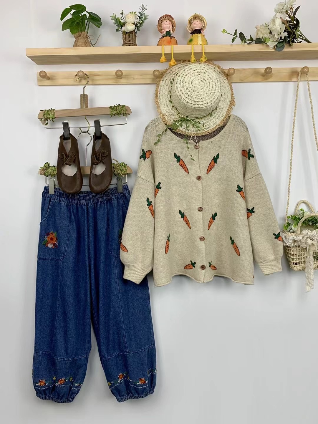 Chicfifth Sweater Women Winter Long Sleeve High Quality Autumn Vintage Top Knitted Cardigan