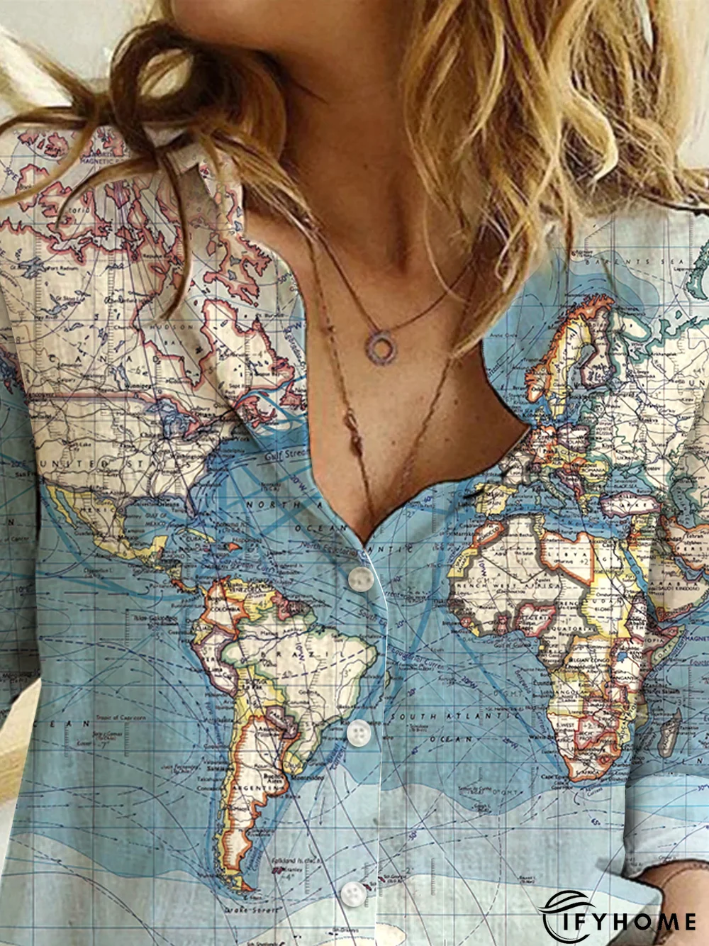 Abstract Casual Long Sleeve Blouse | IFYHOME