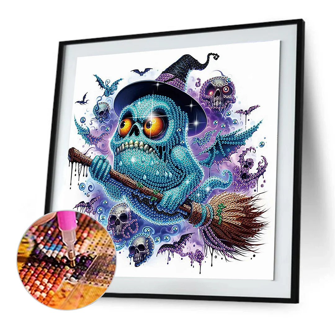 Diamond Painting - Partial Special Shaped Drill - Halloween Monster(Canvas|30*30cm)