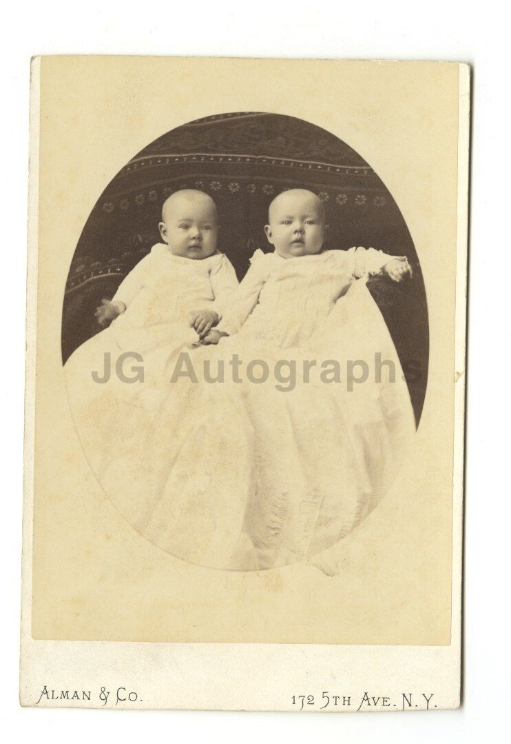 19th Century Infants - Cabinet Card Photo Poster paintinggraph by Alman & Co., NY