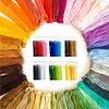 Friendship Bracelet String 6-Strand 120m Long DIY Hand Embroidery Threads Gradient Color Design for Bracelet DIY Crafts Sewing Embroidery Supplies