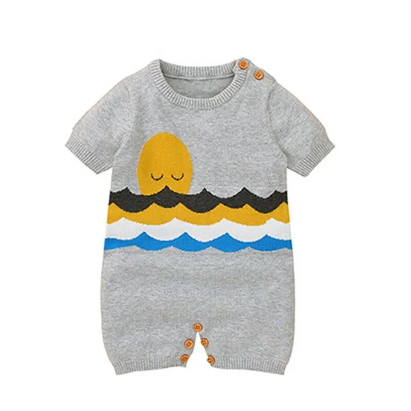 Autumn Winter Infant Baby Romper Newborn Baby Boy Girl Cute Lion Head Braces Clothes Rompers Baby Boys Girls Knitted Rompers