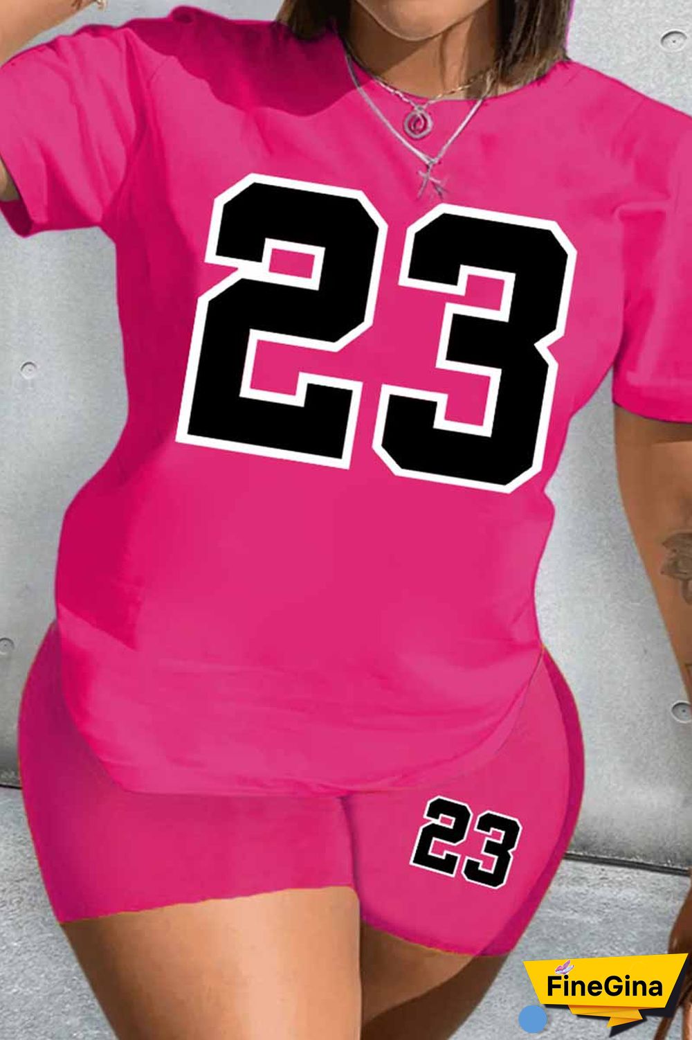 White Casual Print Patchwork O Neck Short Sleeve Two Pieces