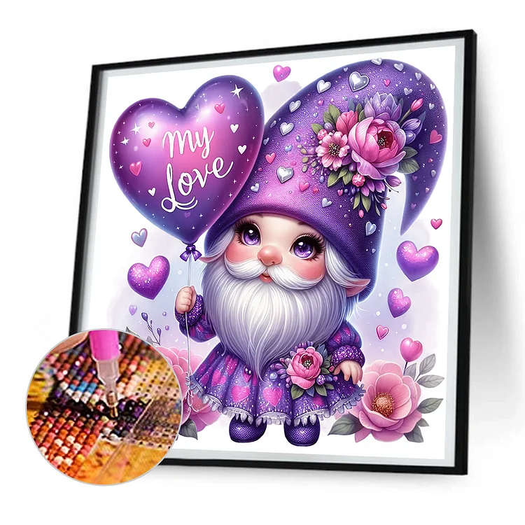 Valentine's Day Gnome Diamond Painting Coasters Holder Cute - Temu