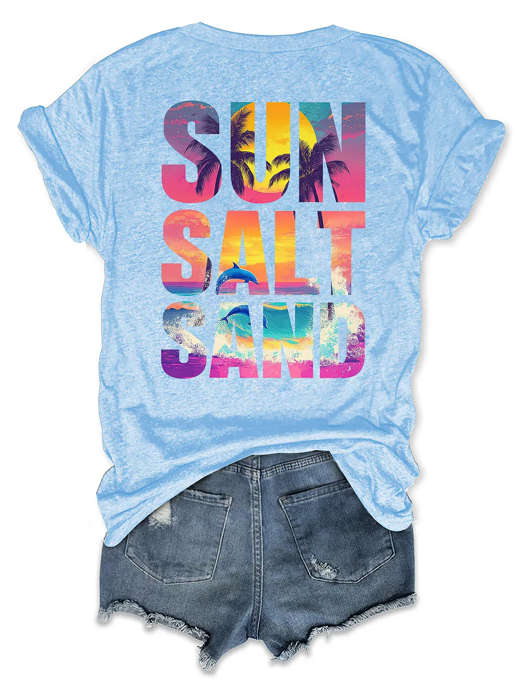 Retro Summer Sun Salt Sand T-shirt