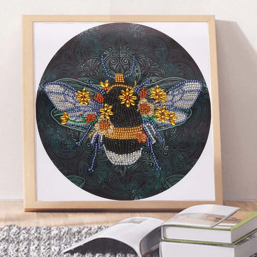 Diamond Painting - Special Shaped Drill - Bee(30*30cm)