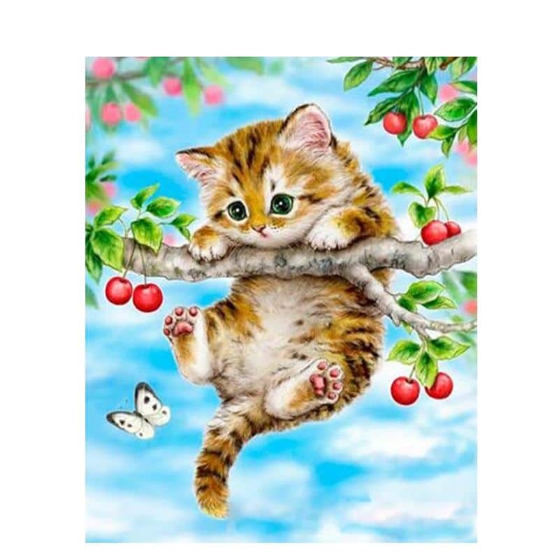 

Lovely Cat – Paint By Numbers - 40*50CM, 501 Original