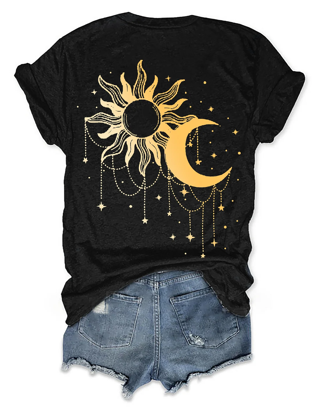 The Beauty Of Slience Shiny Moon Phase T-shirt