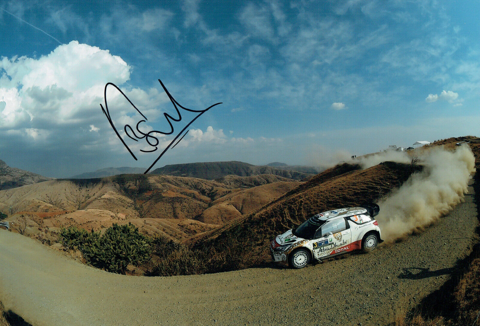 Kris MEEKE SIGNED WRC Citroen Driver AUTOGRAPH 12 x8 Mexico Photo Poster painting AFTAL COA