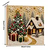 (30x30cm)Xmas House DIY Pearl Painting Art Kits With Inner Frame Pearl Gem Paintings Picture Arts Craft for Adults Beginners Home Wall Decor