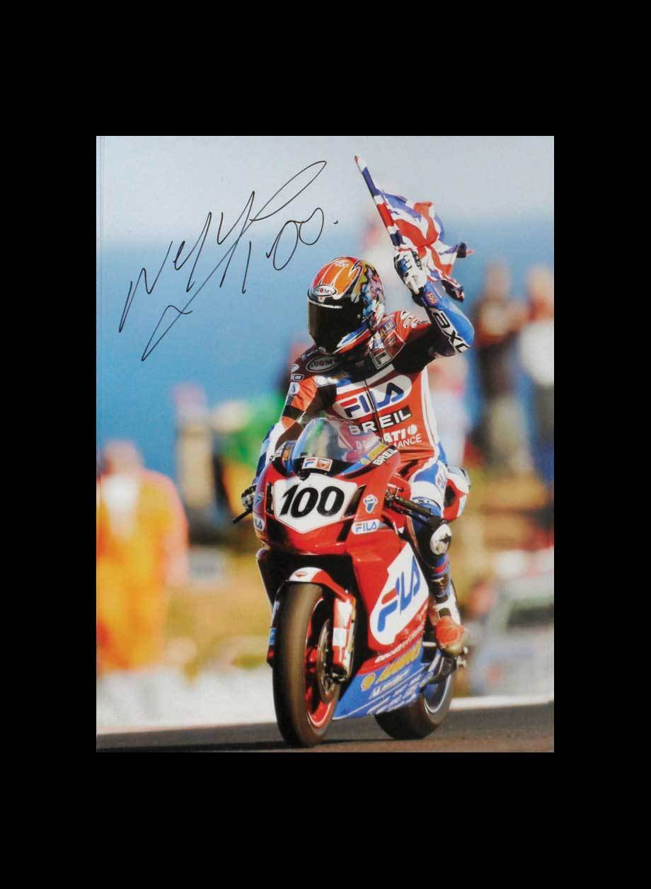 NEIL HODGSON SIGNED SUPERBIKES WORLD CHAMPION Photo Poster painting SEE PROOF & COA