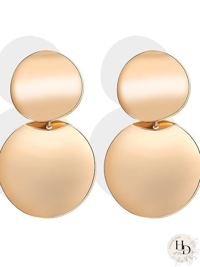 1 Pair Drop Earrings Hoop Earrings For Women's Party Evening Street Gift Alloy Geometrical Birthday