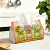 DIY Diamond Art Tissue Box Holder Best Grandma Ever PULeather Diamond Art Desktop Organizer Resin Rhinestone Storage Organizers Gem Art Home Office Decor Craft Gift for Women