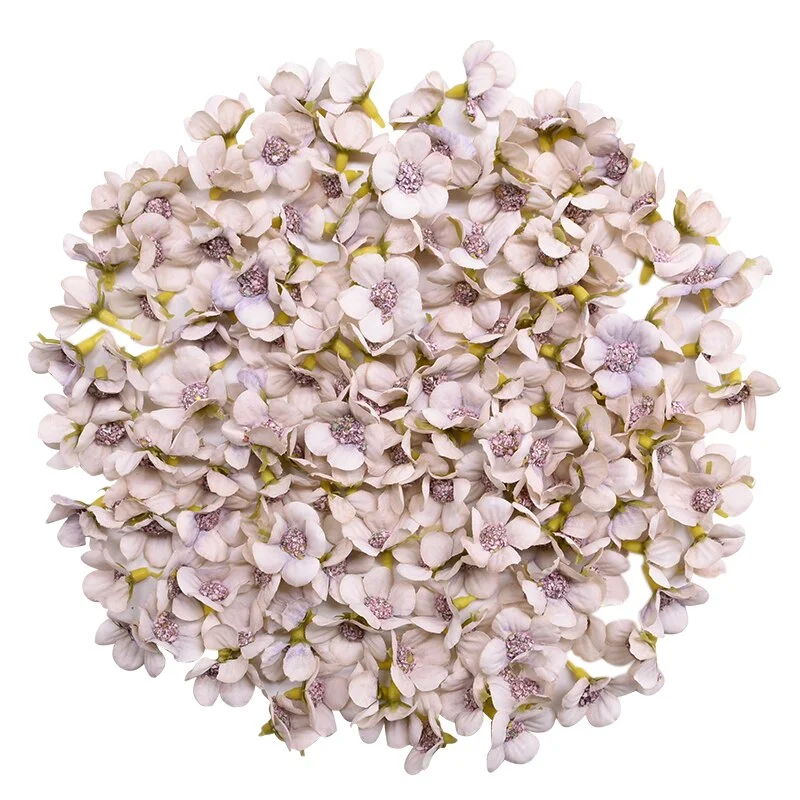 50Pcs 2cm Multicolor Daisy Flower Heads Mini Silk Artificial Flowers for Wreath Scrapbooking Home Wedding Decoration