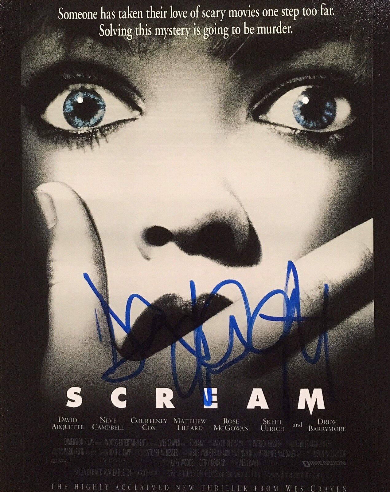 EXACT PROOF! DAVID ARQUETTE Signed Autographed SCREAM 8x10 Photo Poster painting