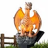 Dragon Figurine Night Light Solar Powered Dragon Figurine Decorative Landscape Light Dragon Garden Stake Light Unique Gift for Dragon Lovers Ornament Patio