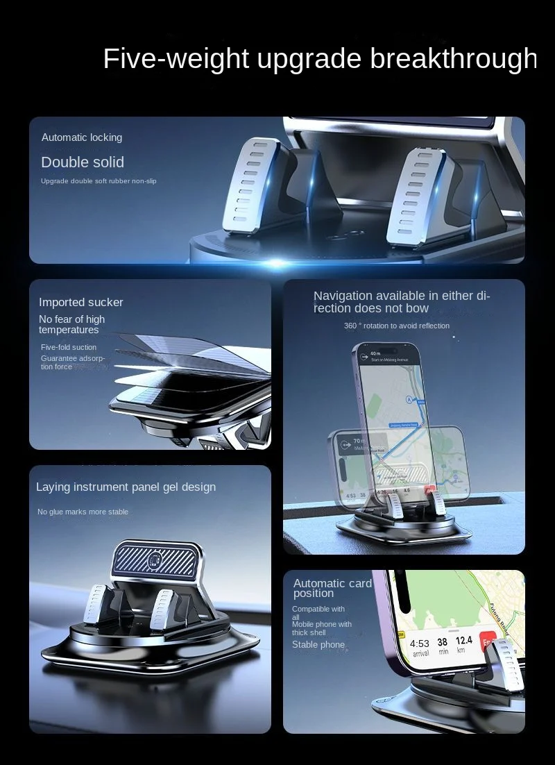 Car dashboard mobile phone holder